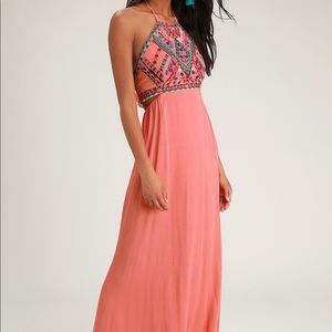NWOT lulus maxi gorgeous dress!